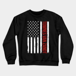 Graphic Townes Proud Name US American Flag Birthday Gift Crewneck Sweatshirt